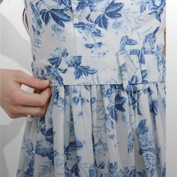 & Other Stories “Belted Linen Midi Dress” - Picture 3 of 4